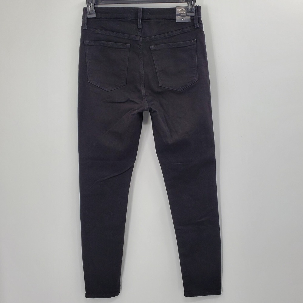 Women's J. Crew 10" Highest Rise Skinny Jeans Size 29 NEW Black C4 - Picture 2 of 4
